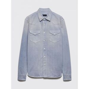 Prada Shirt Men Gnawed Blue